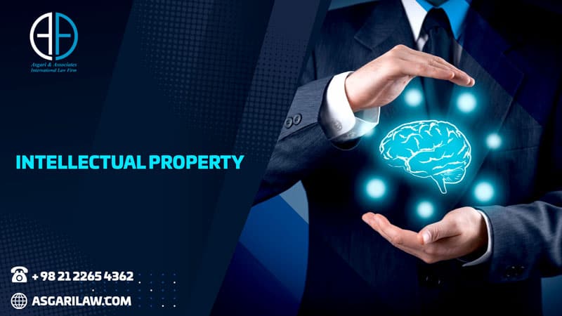 A man in a suit and a brain in his hands Intellectual Property